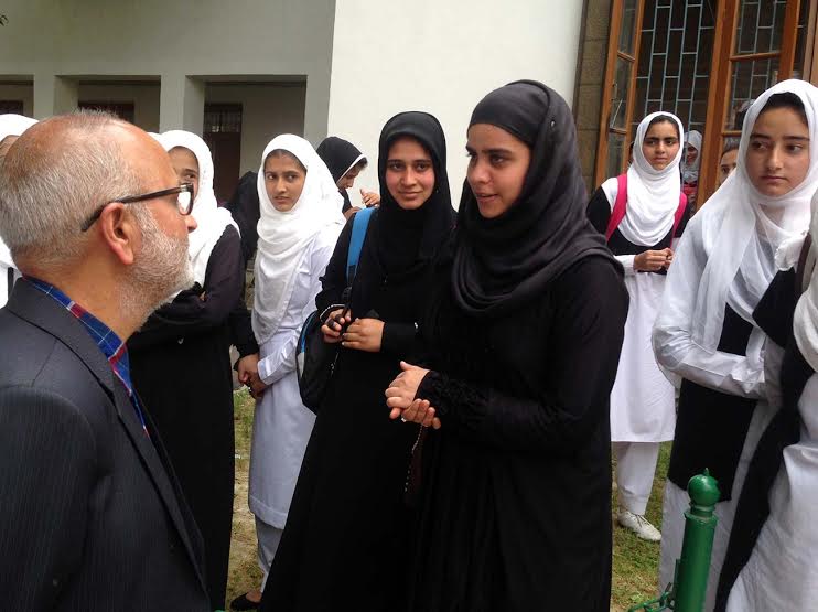 Edu Min Naeem Akhtar interacting with Women's College Students on May 03, 2016