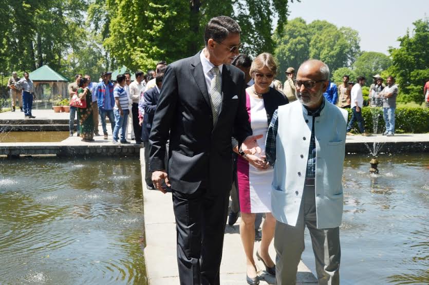 German Ambassador in Srinagar on May 02, 2016 where he inagurated restored Dewaan-i-Khaas