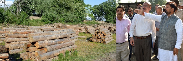 Lal Singh inspecting Shalteng depot on May 21, 2016.