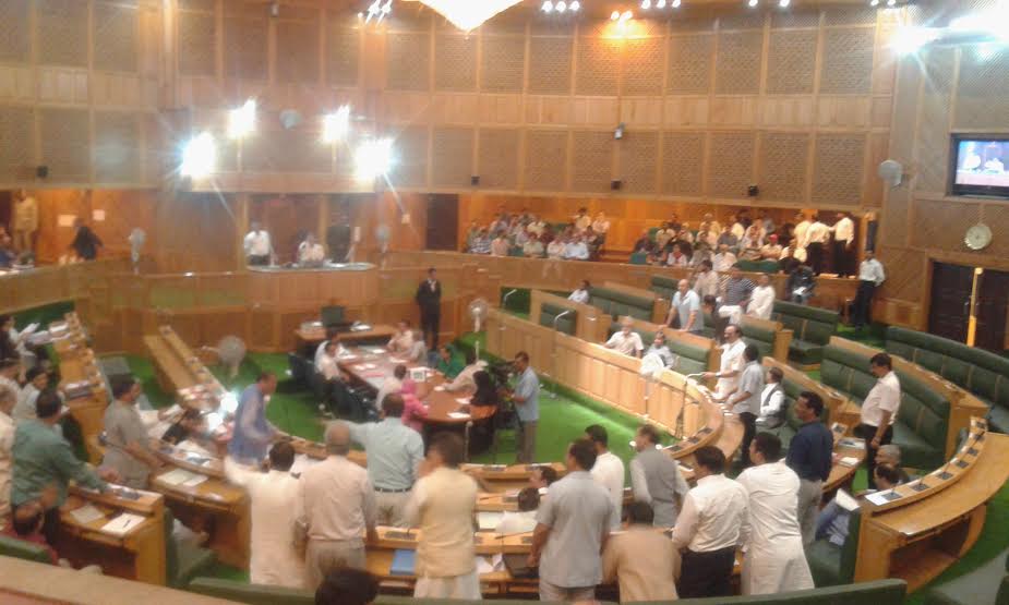 The Lawmakers from ruling parties created hue and cry over non-availability of accommodation in Lower House on June 22, 2016.