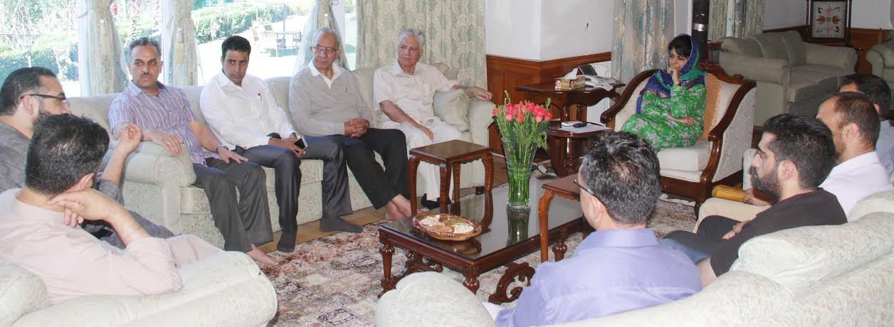 CSFK with CM Ms Mehbooba Mufti on June 26, 2016