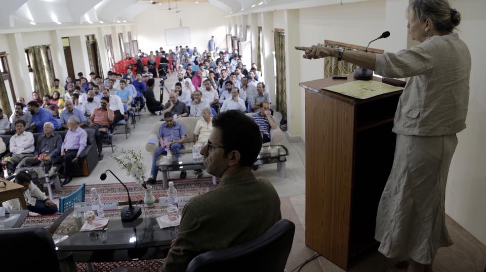 Professor of Silk Route Studies, Sydney University, Prof Allison Betts speaking during the program.