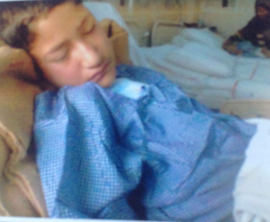 The ailing boy.