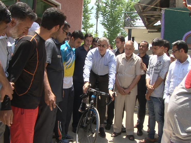 Omar donated Cycle to Akbar Khan on June 13