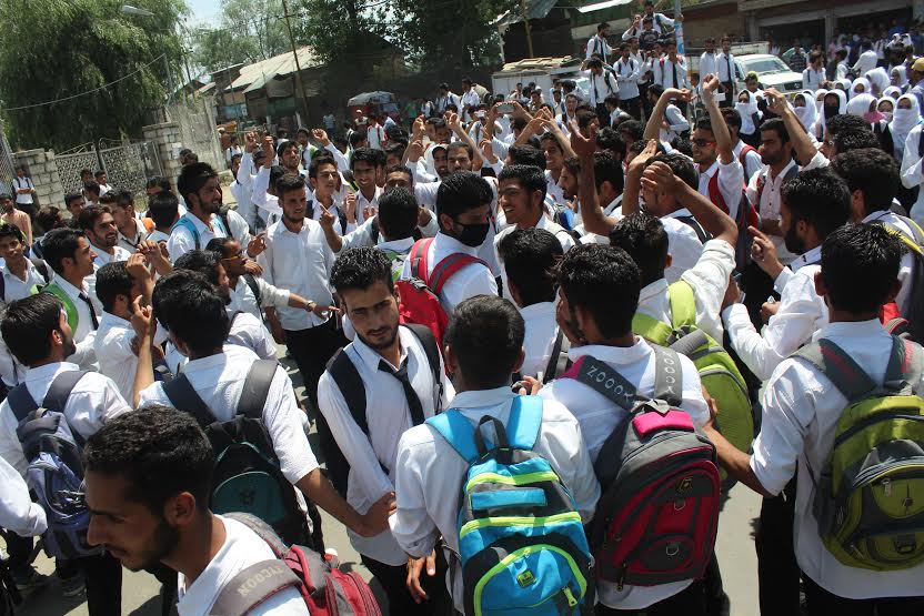 Students Protesting against fee hike