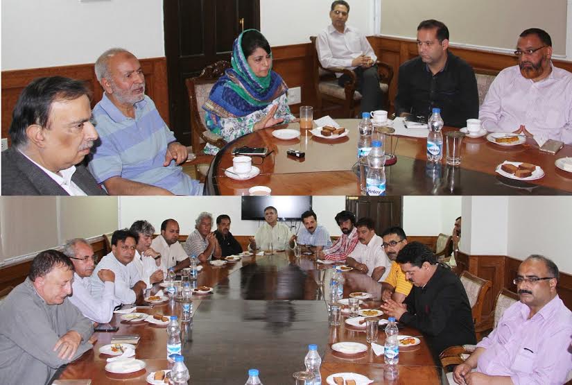 CM meeting Kashmir Editors