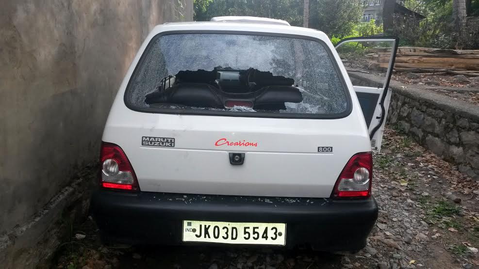 Vehicles too were not spared. (KL Image: Shah Hilal)
