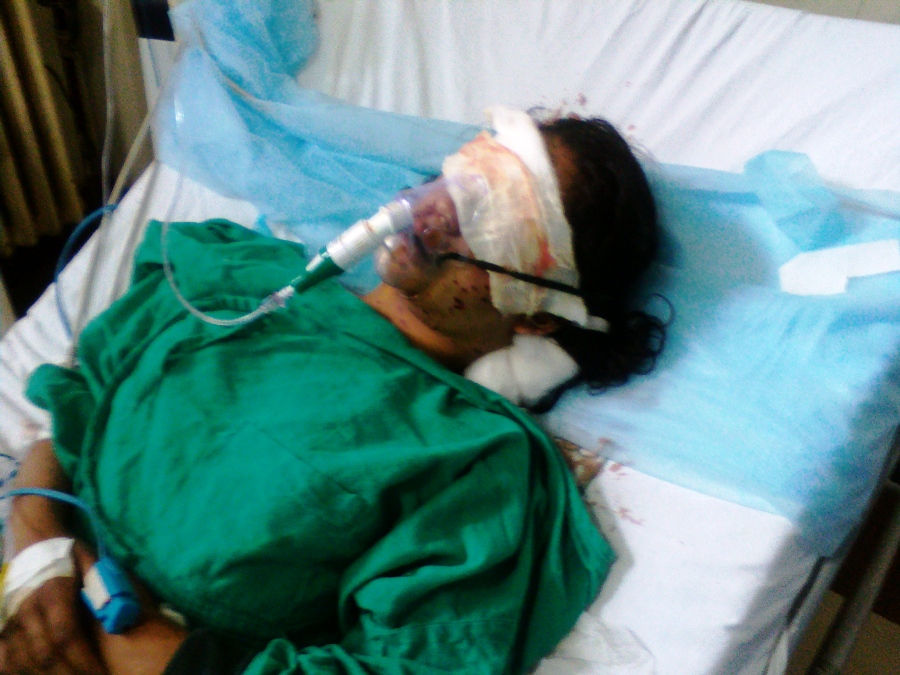 Insha while battling for her life in SMHS's ICU. (Photo: Ubeer Naqushbandi/KL)