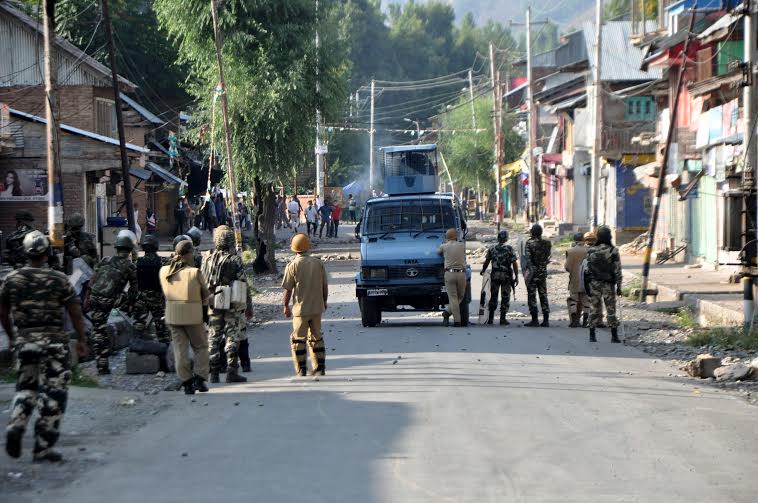 Kashmir situation on July 15, 2016. (KL Image: Shah Hilal)