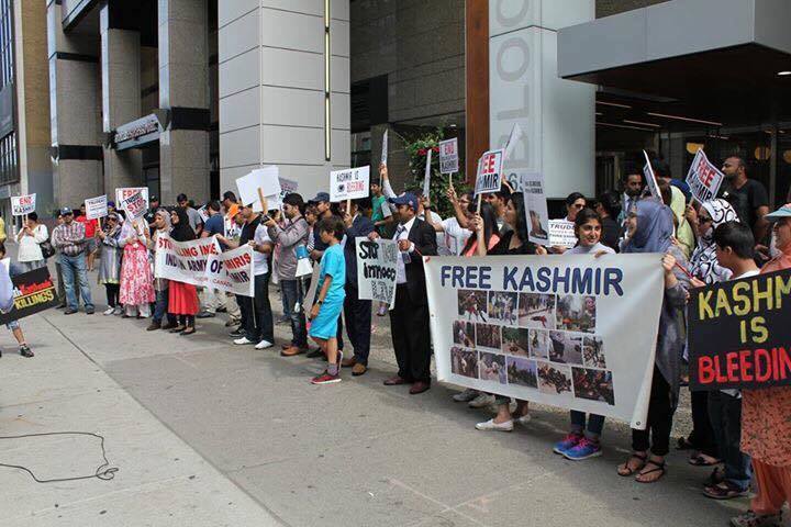 Kashmiris Protest in Toronto