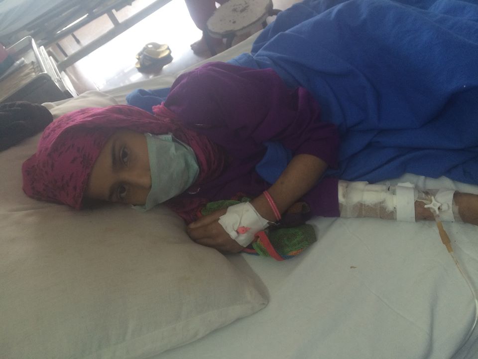 Jabeena awaiting medicines to get healthy.