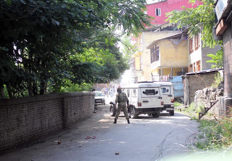 Protests in Sonwar on July 29, 2016