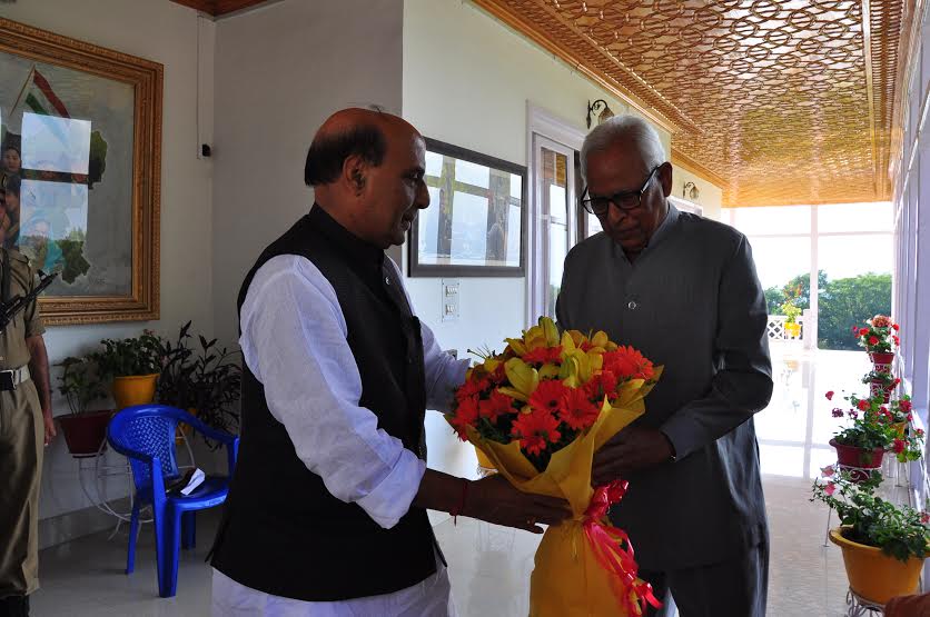 Rajnath with Vohra