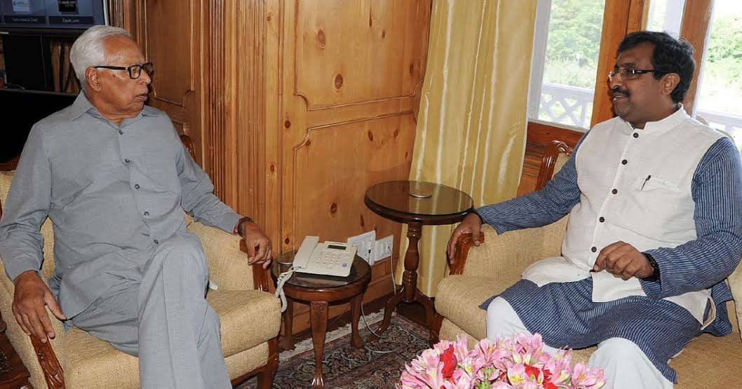 Ram Madhav Meets Governor