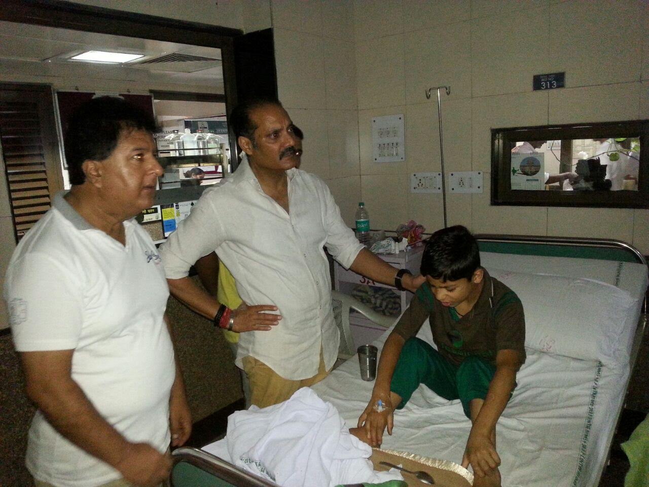 Vikramaditya Singh with Pellet Hit in AIIMS