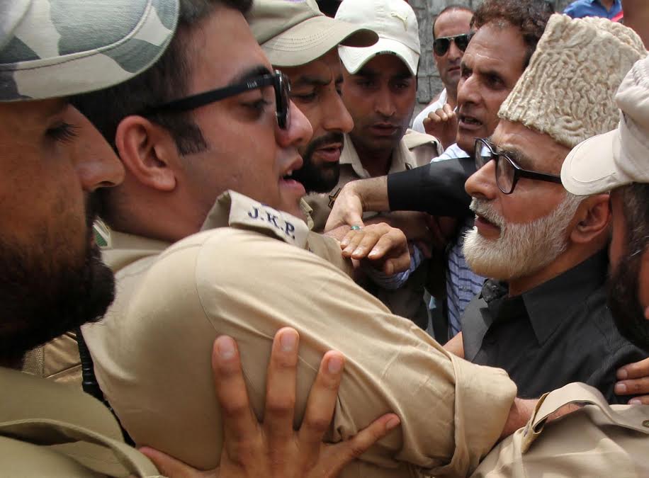 First non-Abdullah to rise up to the post of NC Secretary General, Ali Mohammad Sagar, led the protests asking government to stop the mayhem in Kashmir and initiate a political discourse.