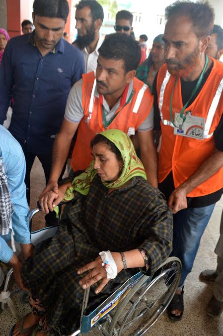 Bijbehara injured ladies on August 08, 2016
