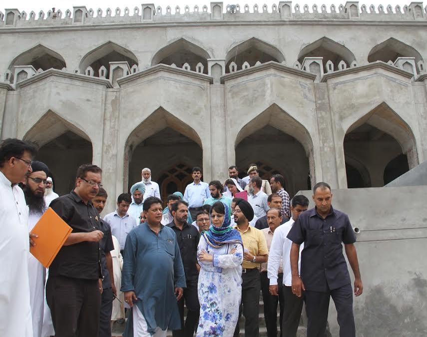 CM Mehbooba Mufti in Jammu inespection