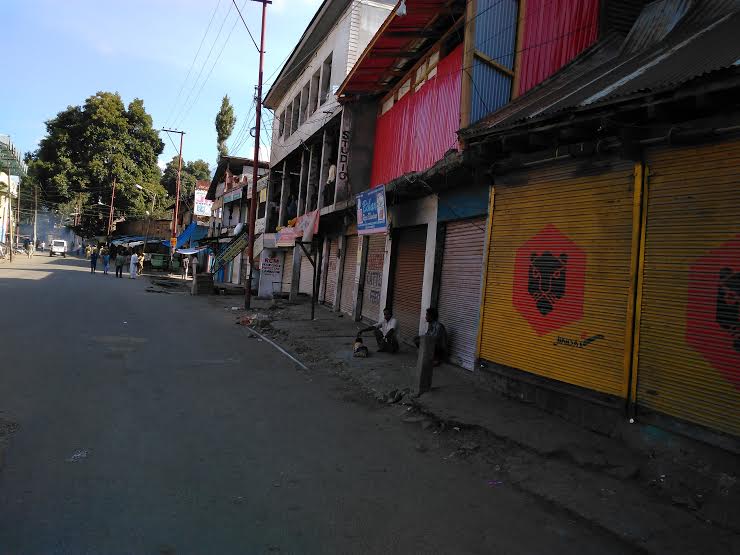 The Kishtwar shutdown on August 05, 2016. (KL Images: Asif Iqbal Naik)