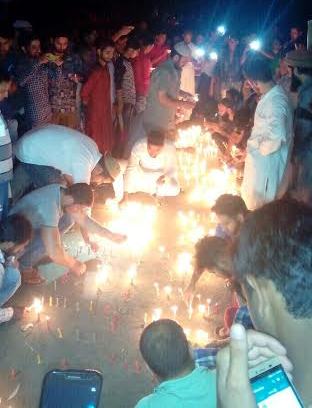 Kishtwar Candle Light on August 04, 2016