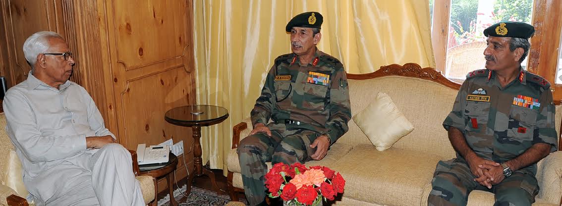 Lt Gen D S Hooda with Vohra on August 19, 2016