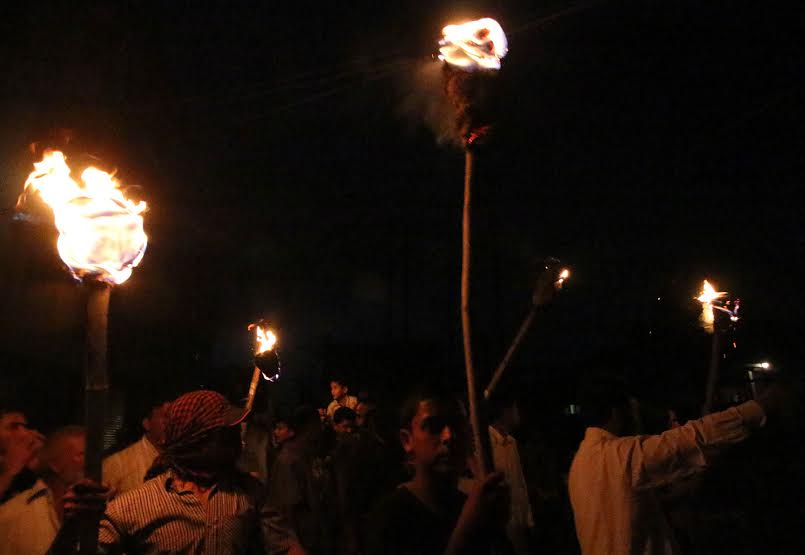 Mashaal March in Batamaloo