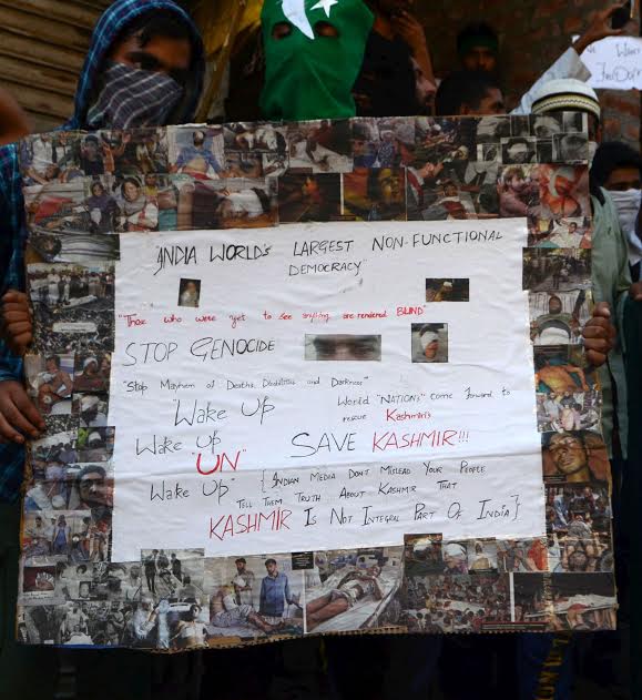 Placard displayed at Dalgate rally on August 19, 2016
