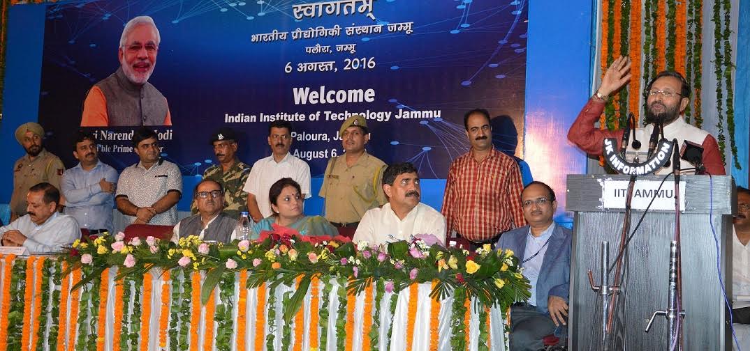 Union HRD Minister Prakash Javedakar Inagurated temporary IIT campus in Jammu on August 06, 2016