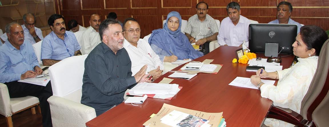 Priya Sethi reviwed functioning of Horticulture department in Srinagar on Wednesday.