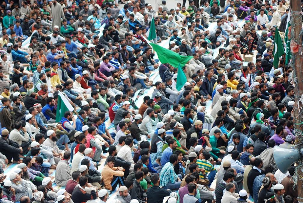 A massive pro-freedom rally in Verinag on August 24, 2016. (KL Image: Shah Hilal)