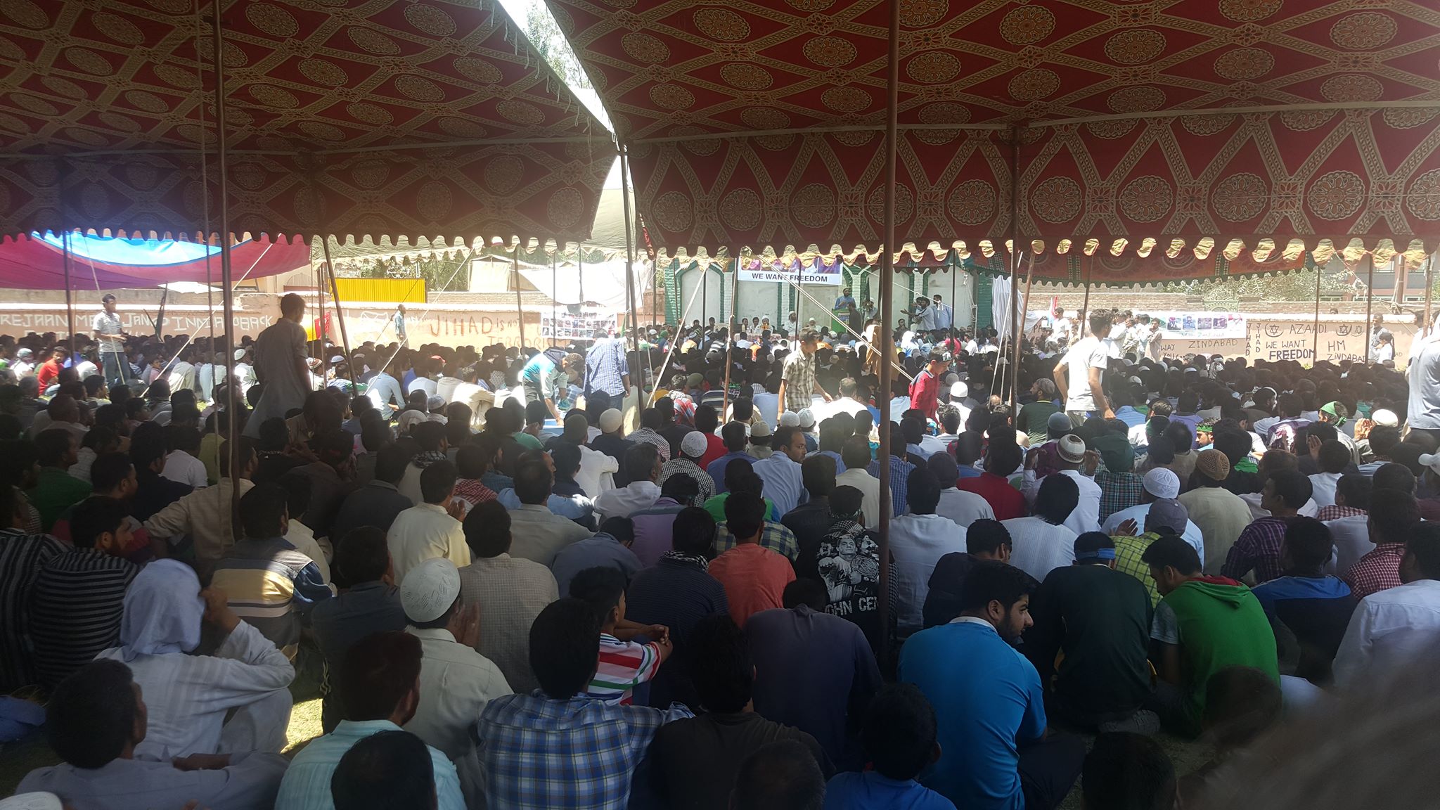 A massive pro-freedom rally was held at Khrew on August 05, 2016.