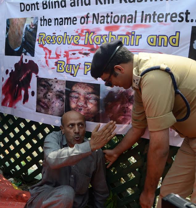 J&K Government banned Langate lawmaker Er Rasheed from holding proposed hunger strike for 72 hours from Friday. (KL Images: Bilal Bahadur)