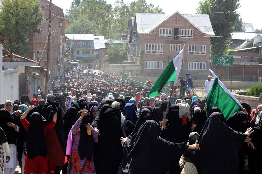 Women Rally in Bijbehara on August 05, 2016