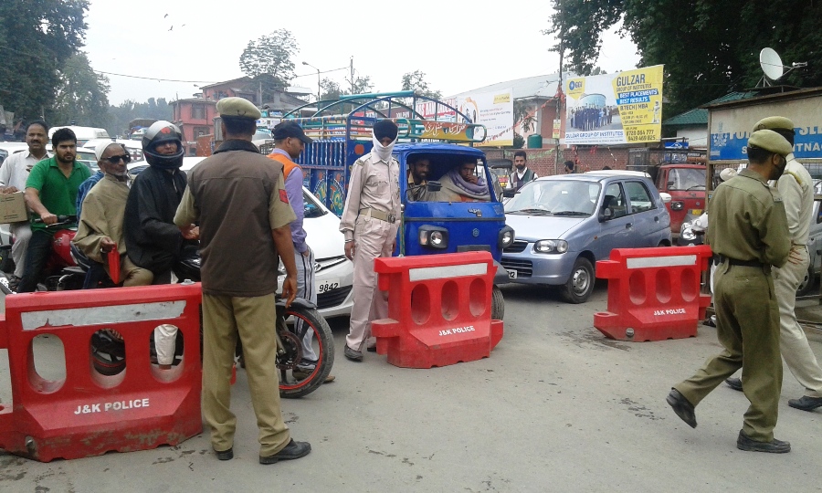 “At Khanabal, more than 50 vehicles remain stranded and are not being allowed to move inside town,” said a doctor.