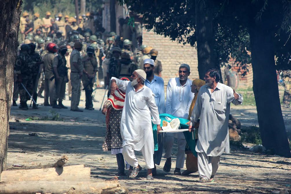 Funeral slain Yawar Ahmad Dar. (KL Image: Shah Hilal)