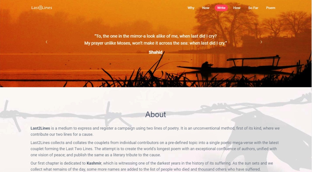 Interface of the IT duo's website.