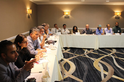 NRKs during a meeting in America.