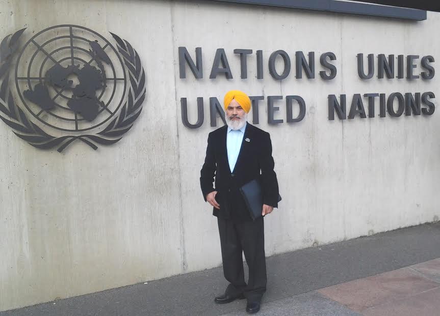 Prithpal Singh at the United Nations Office in the United States