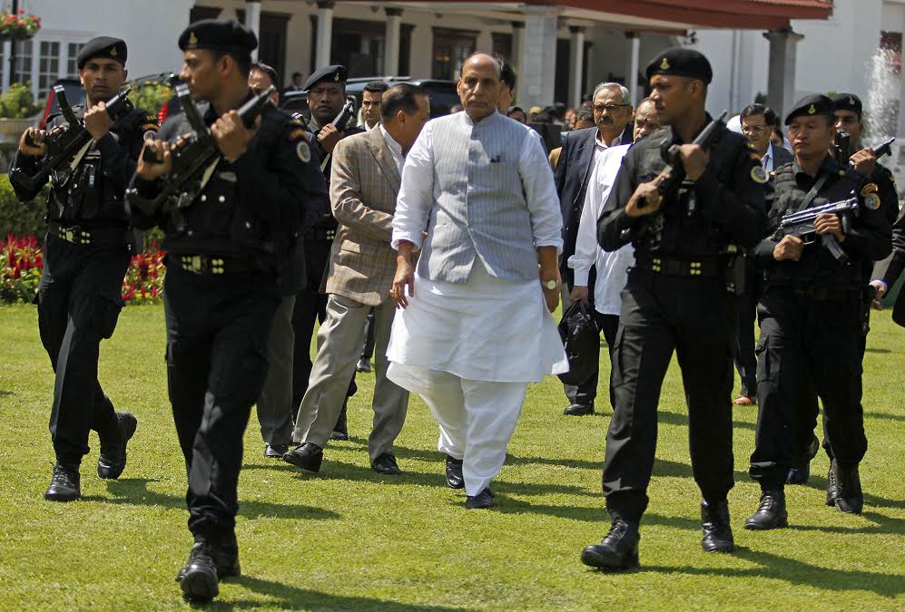 Union Home Minister Rajnath Singh will arrive in Srinagar on his fourth visit in last three months. (KL Image: Bilal Bahadur)
