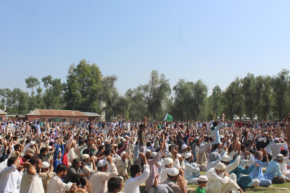 A view of pro-freedom rally in Rafiabad on Sep 09, 2016. (KL Images: Muhammad Abu Bakr)