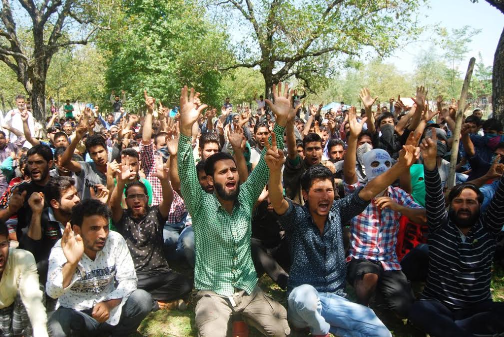 Pro-freedom rally at Taargam Qazigund on Sep 08, 2016. (KL Image: Shah Hilal)