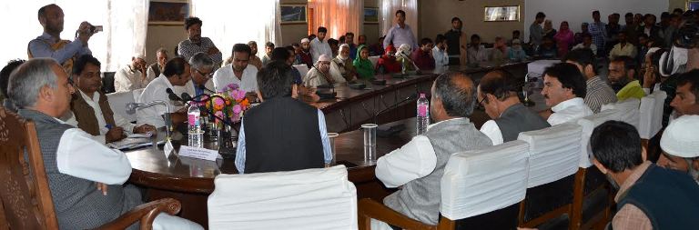 Works Minister A R Veeri presiding over a function in Islamabad