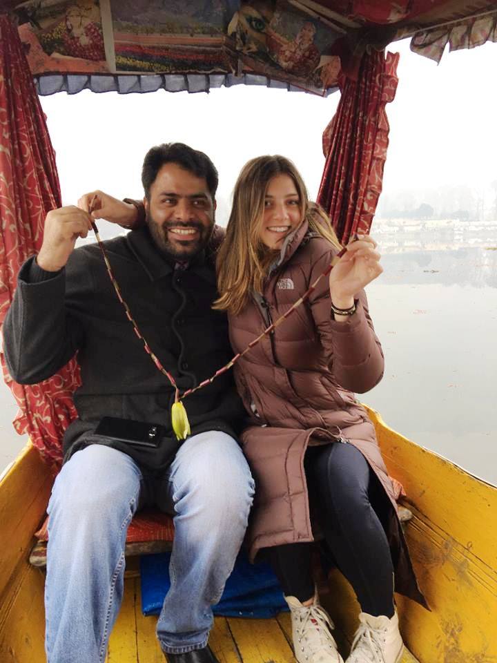 Pictured here are rights defender, Khurram Parvez with Michaela who is daughter of Kerry Kennedy. Kennedy is President of the Robert F. Kennedy Center for Justice and Human Rights.