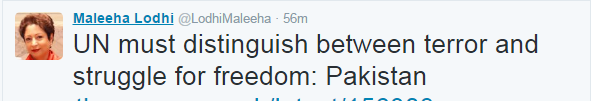 Screenshot of https://twitter.com/LodhiMaleeha downloaded on Oct ten 2016 @ 09:47 PM.
