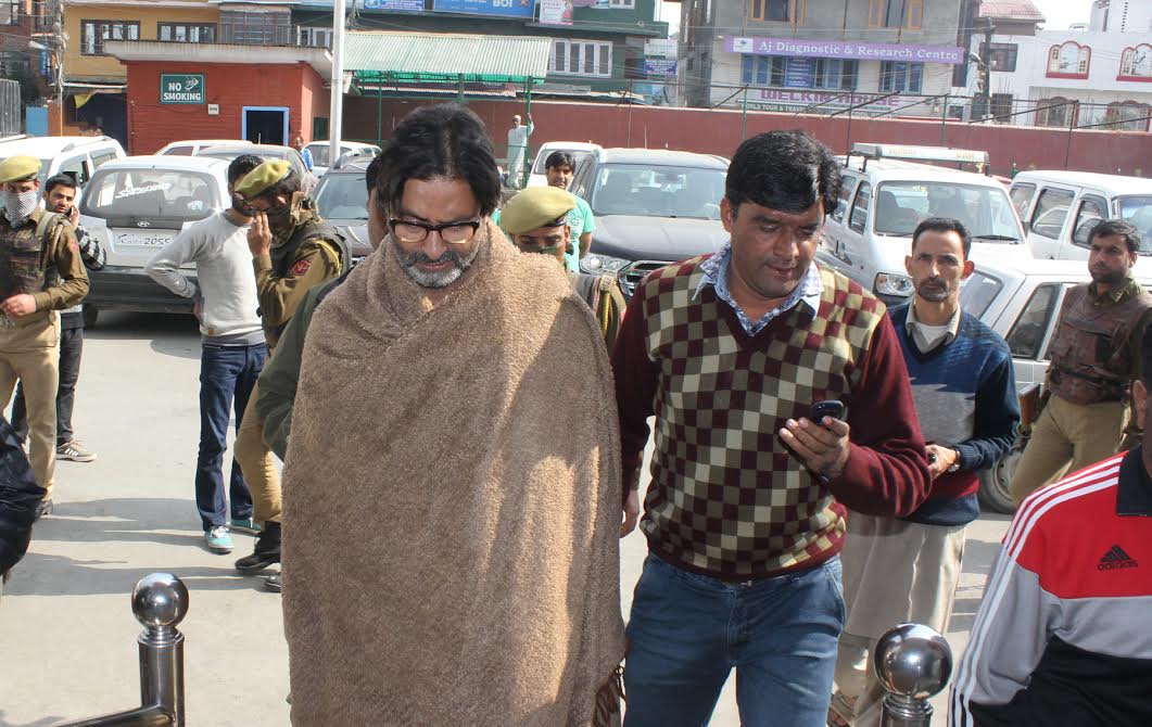 Mohammad Yasin Malik at Khyber Medical Hospital Srinagar on Oct 19, 2016. (KL Image: JKLF)