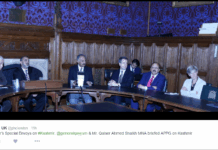 #Day103: Sharif’s Envoys Urge UK Parliamentarians To Send Its Team on ‘Mission’ Kashmir
