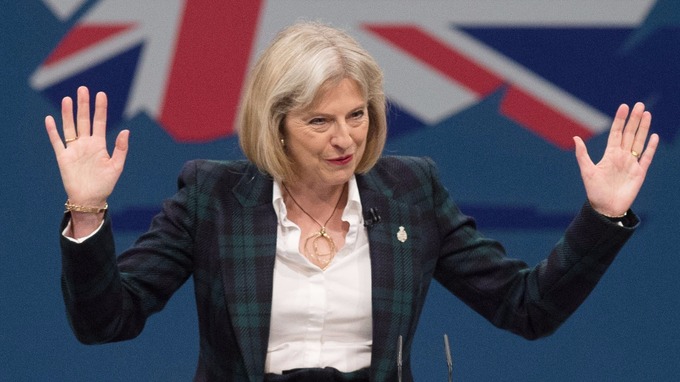 Theresa May, the United Kingdom Prime Minister.