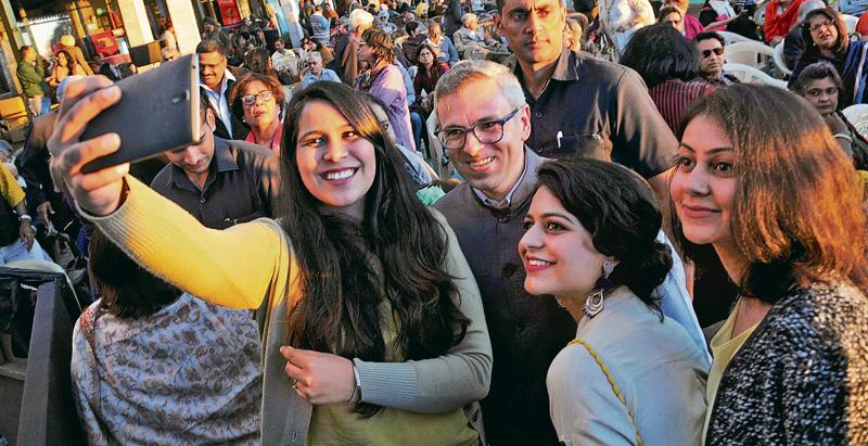 The selfie moment in Kasuli. (KL Image courtesy: The Hindustan Times)