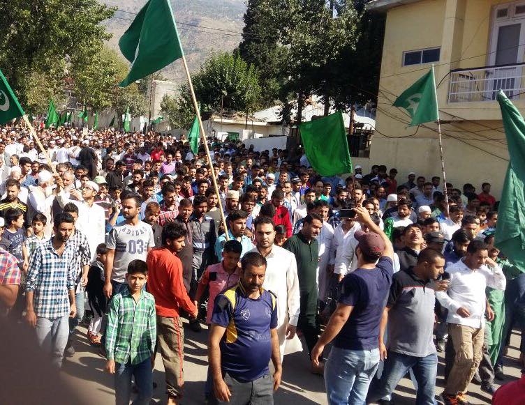 A rally was held in Doda on Oct 12, 2016 commemorating Youm-e-Ashoora. (KL Image courtesy: Chenab Post/FB)