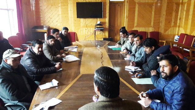 DC Shopian heads a review meeting.